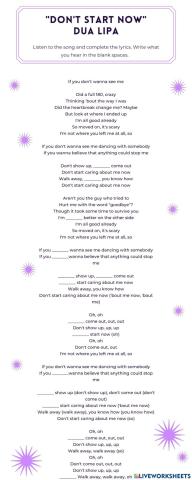 Listening - Dua Lipa