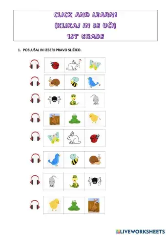 Click and learn 1st grade REVISION