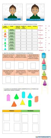 Diferencias entre piramides y prismas