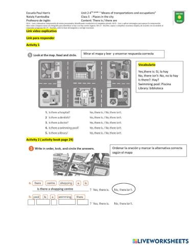 Class 5 unit 2 4th grade