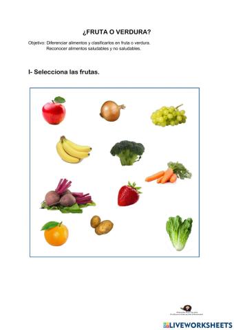 Fruta o verdura