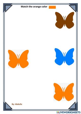 Match the orange color