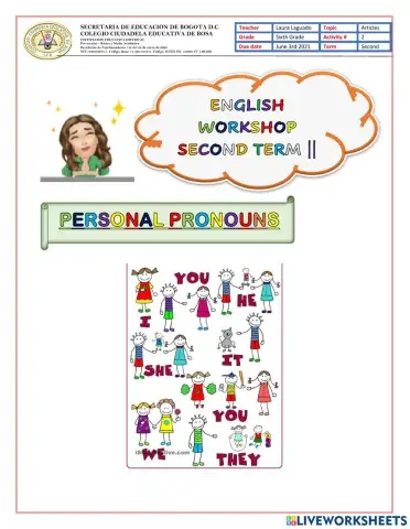 Personal pronouns