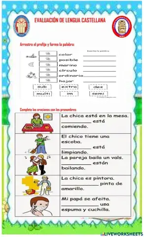 Evaluacióon lengua castellana