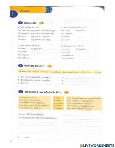 Wem gratuliert dem Chef