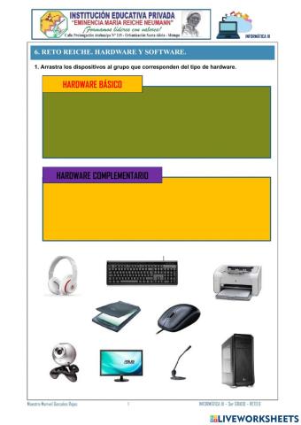 6. Reto Reiche. Hardware y software de un ordenador.