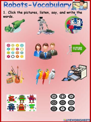 Robots Vocabulary