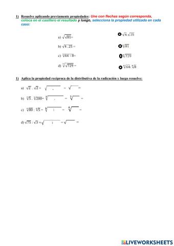 Propiedades de radicacion en Z