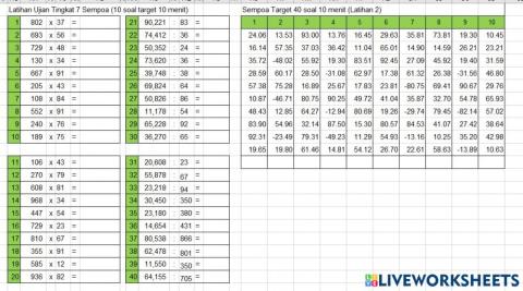 Latihan ujian tingkat 7 sempoa (2nd)
