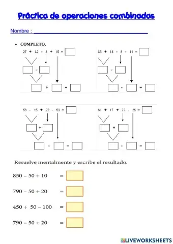 Practica operaciones combinadas