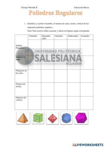 Poliedros Regulares