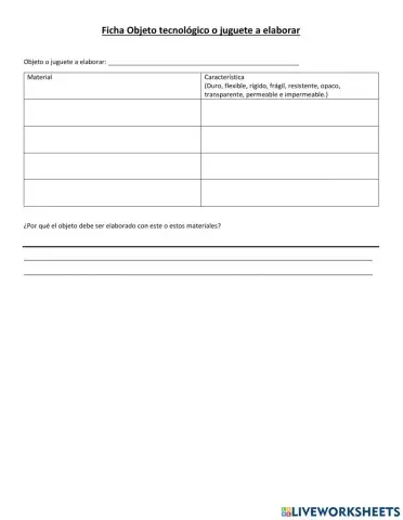 Ficha objeto Tecnológico