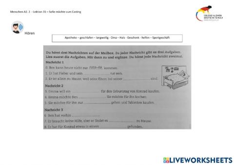 Beste Freunde A2.2 - Lektion 31