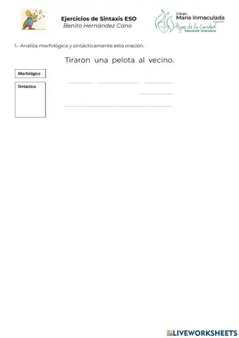 Análisis sintáctico ESO