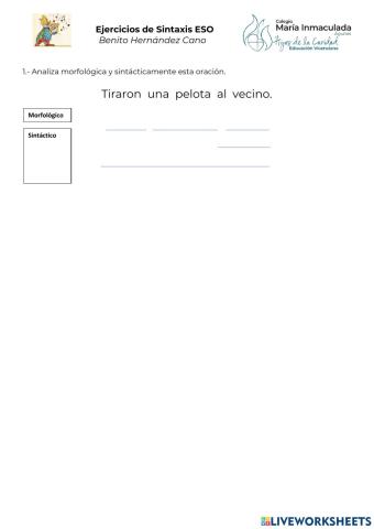 Análisis sintáctico ESO