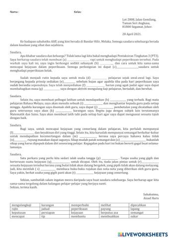 Surat Kiriman Tidak Rasmi 2