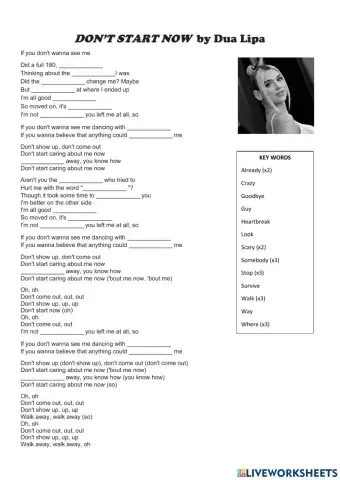 Don't start now - Dua Lipa