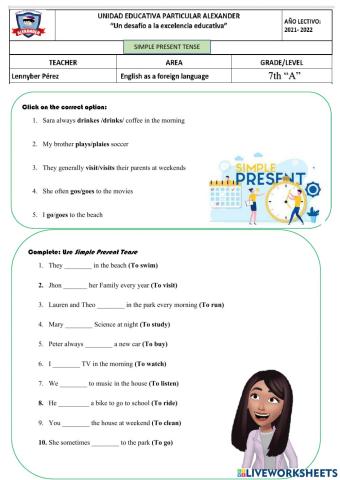 Simple present (Positive)