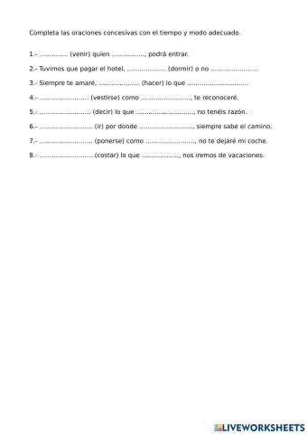 Concesivas reduplicativas