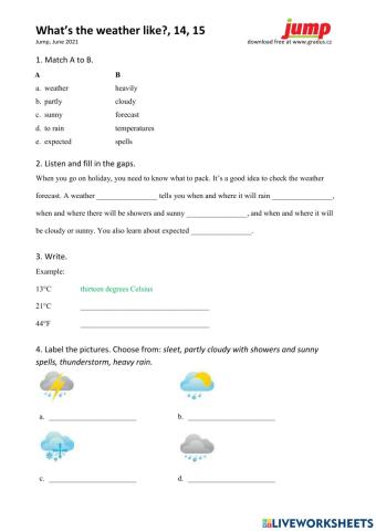 What’s the weather like?