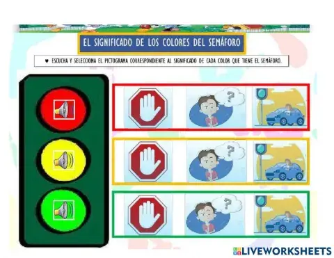 Las señales de tránsito.