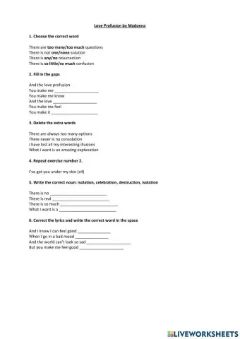 Song - Love profusion