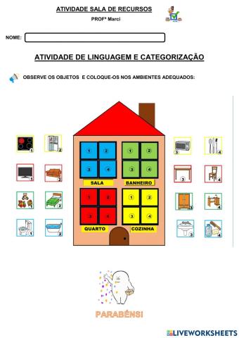 Atividade Categorização e linguagem