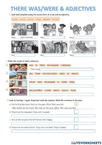 There was-were + adjectives