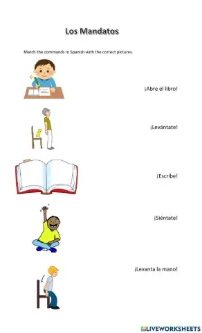 Commands Worksheet 1