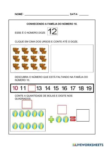 Conhecendo a família do 10 - 12