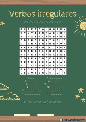 Verbos irregulares