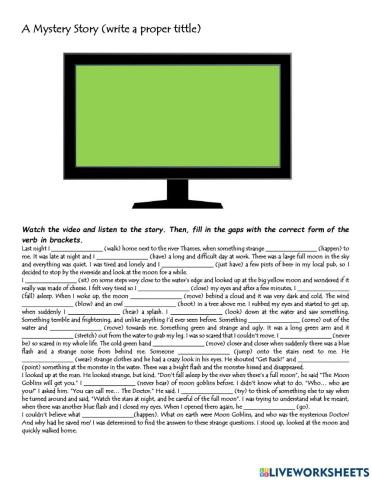 Past simple, Past Continuous, Past perfect