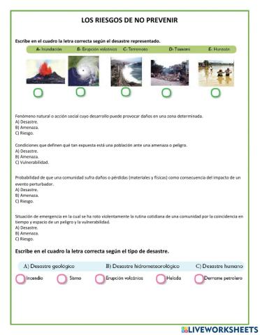 Los riesgos de no prevenir