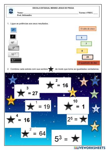 Potências - 6º ano
