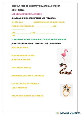 Las medias de los flamencos