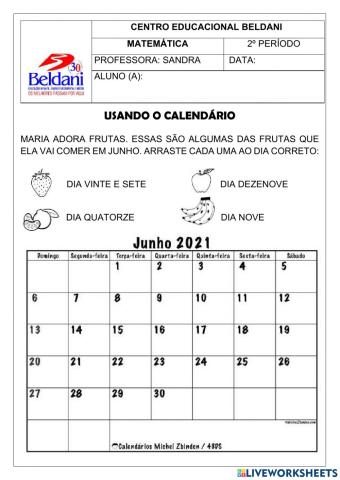 Alimentação do mês