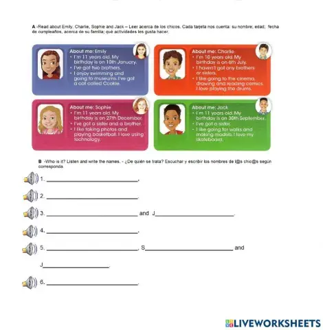 Let's meet the characters