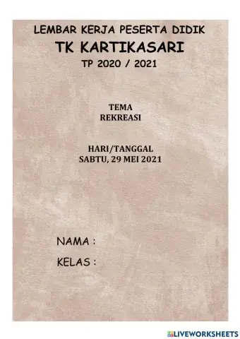 Tema rekreasi pengayaan