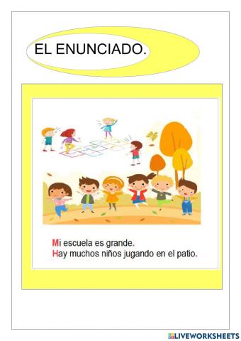El enunciado