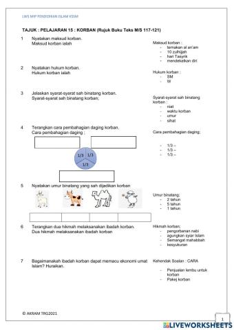 Fikah tg 4 - KORBAN & AKIKAH
