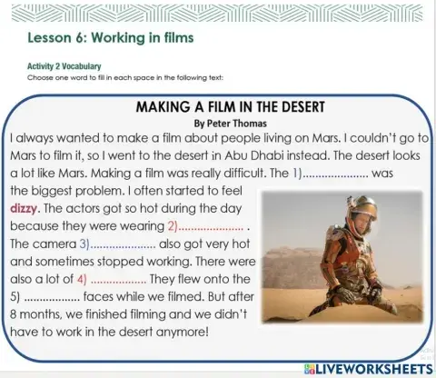 Access 8 - Unit 9 - Lesson 6 - Act 2b