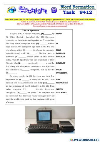 Spotlight 9 Task 9412