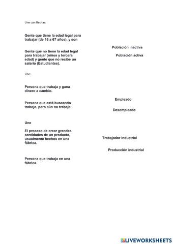 Economía vocabulario