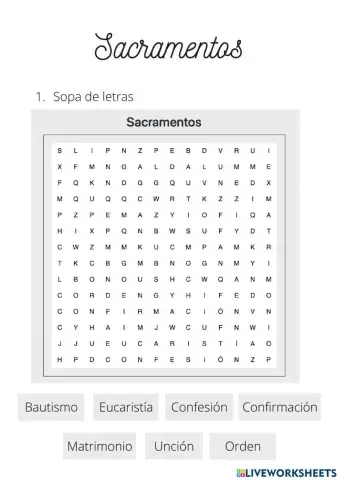 María José Pupo - Sacramentos