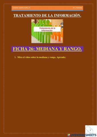Tratamiento de información. Ficha 26.