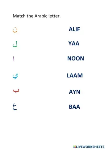 Arabic letters