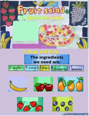 Let-s prepare a fruit salad!