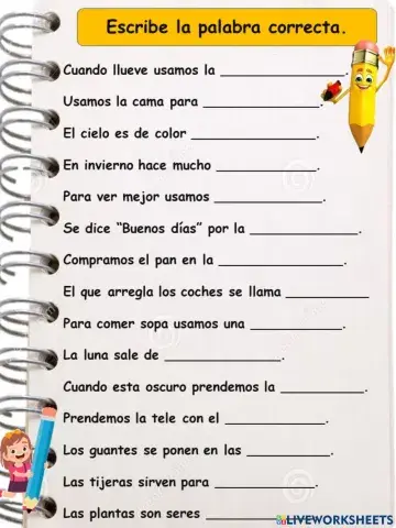 Completando oraciones