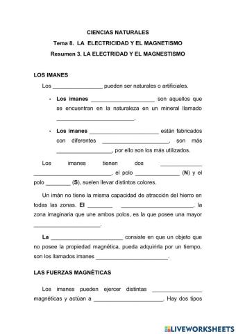 La electricidad y el magnetismo