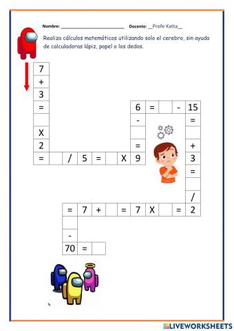 Cálculos matemáticos